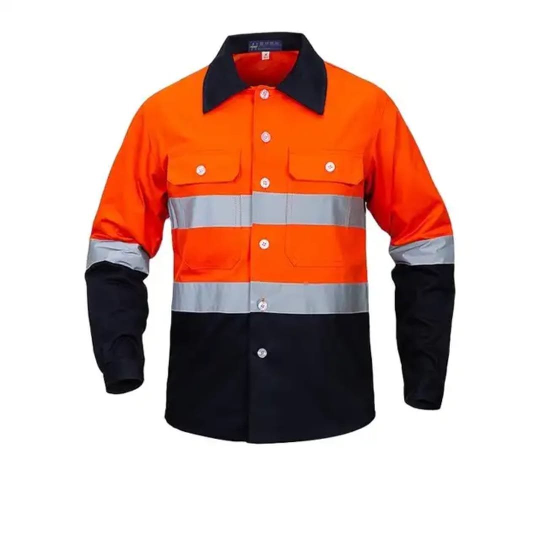 Chemise HV orange / marine