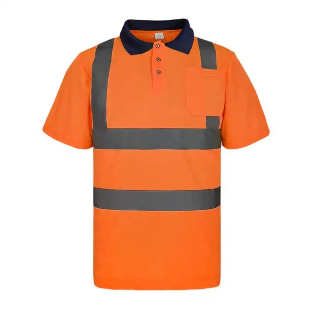 Polo HV orange à bretelles